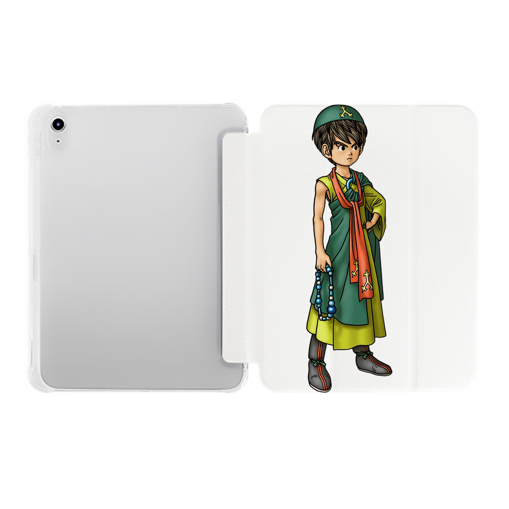 （画像用） ドラゴンクエスト Doragon Kuesuto Dragon Quest IPad ケース ペン収納付き 三つ折りスタンド PUレザー×シリコン 対応機種9.5/10.5/10.9インチ